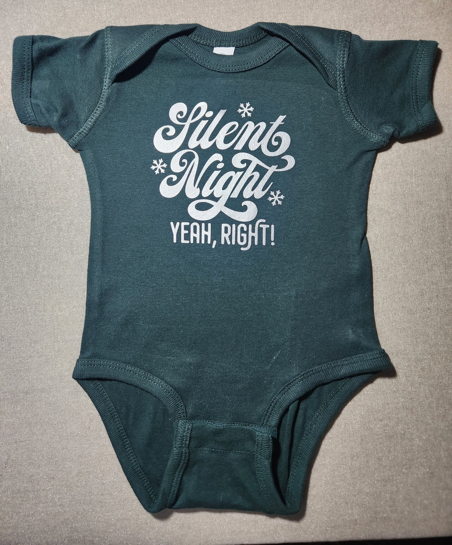 Silent Night Yeah Right Onesie