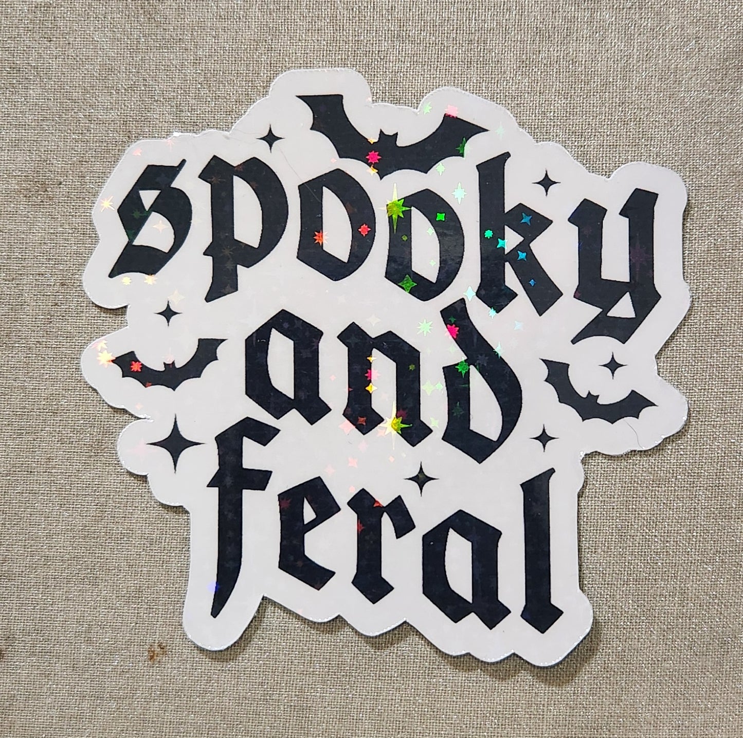 Spooky And Feral Sticker