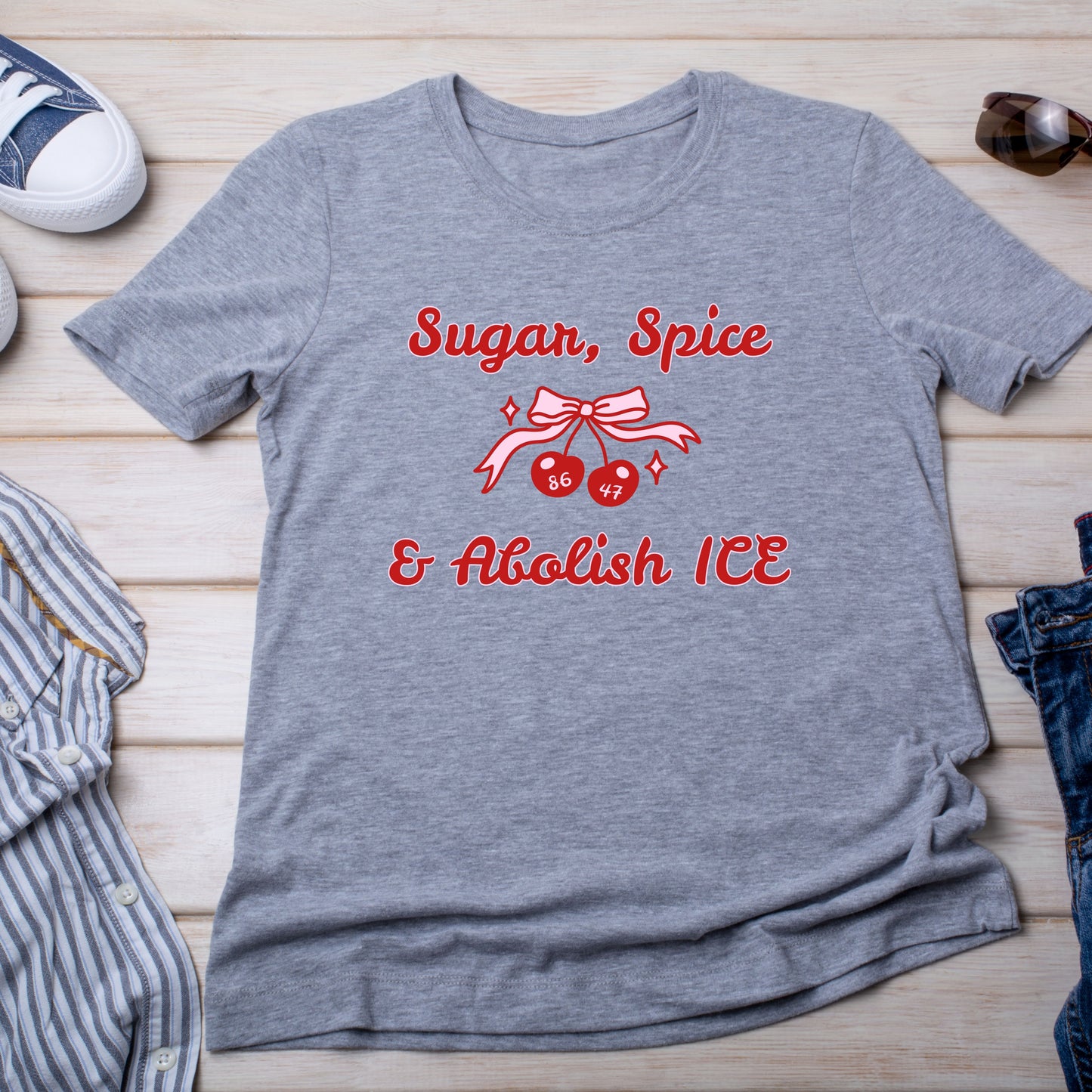 Sugar & Spice & Abolish Ice Cherries T-Shirt