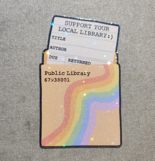 Support Your Local Library Sticker