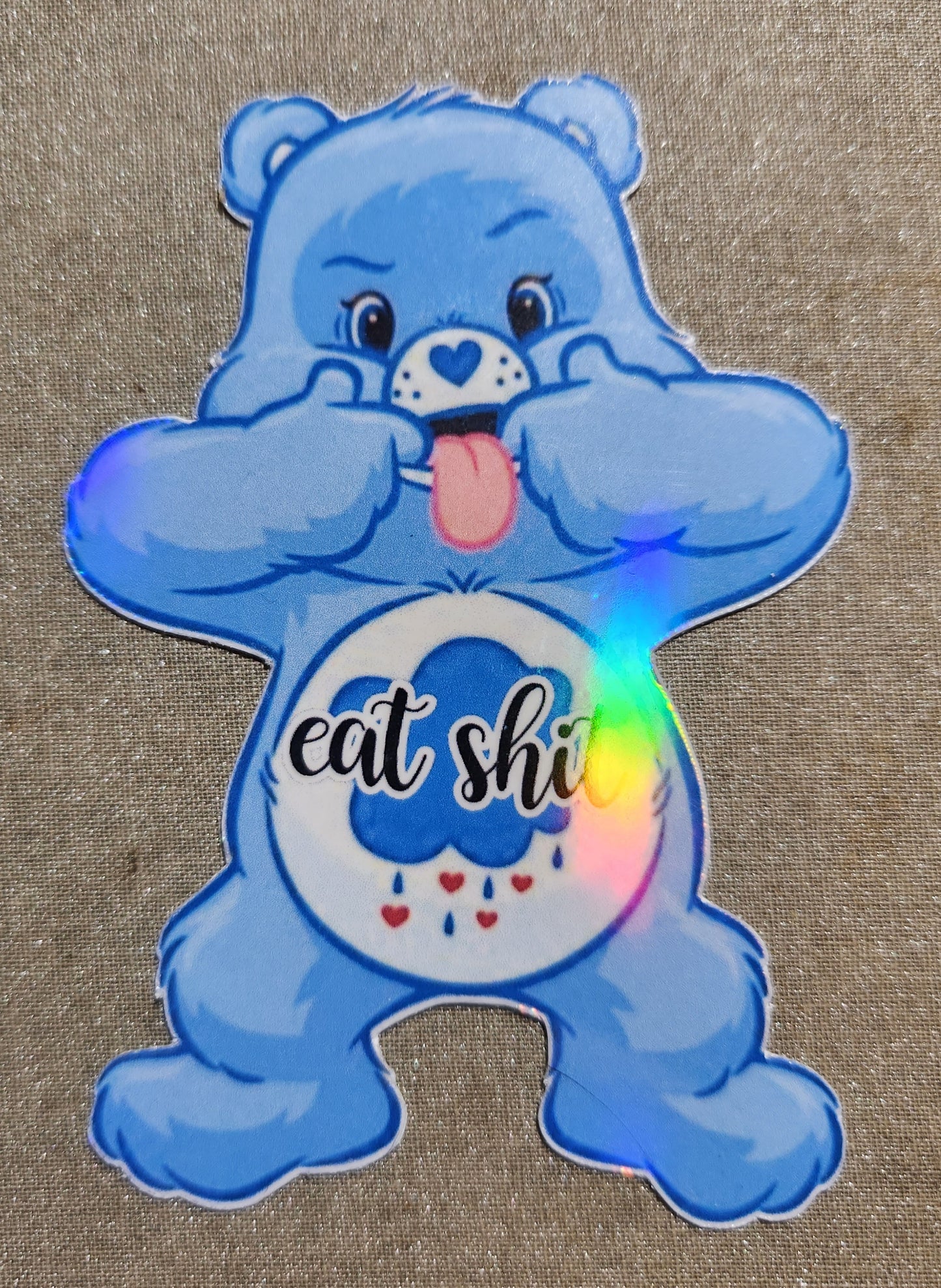 Swear Bear Sticker - Eat Shit