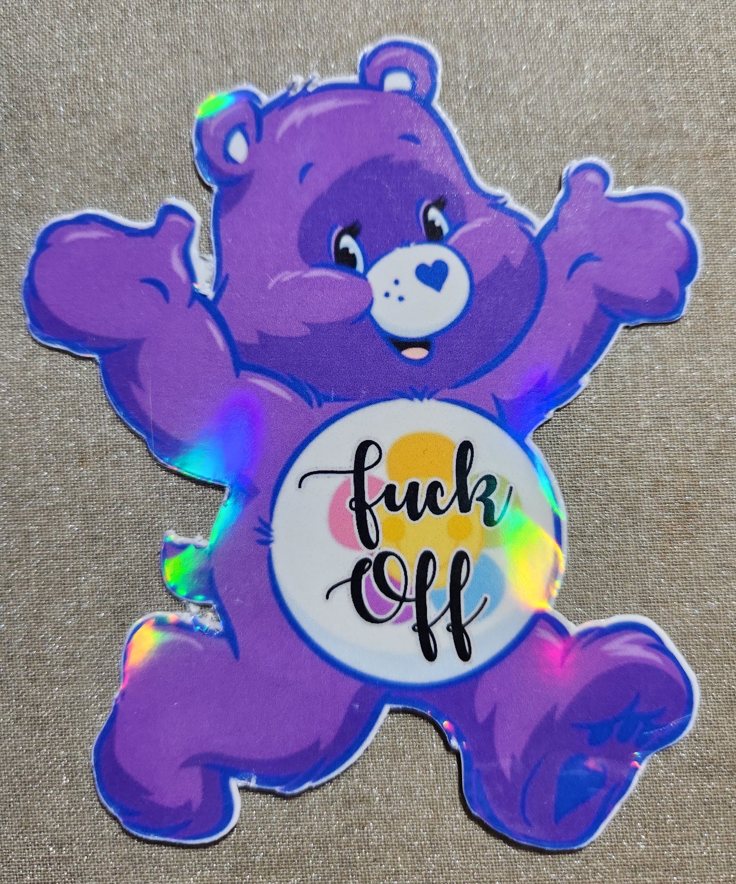 Swear Bear Sticker - Fuck Off