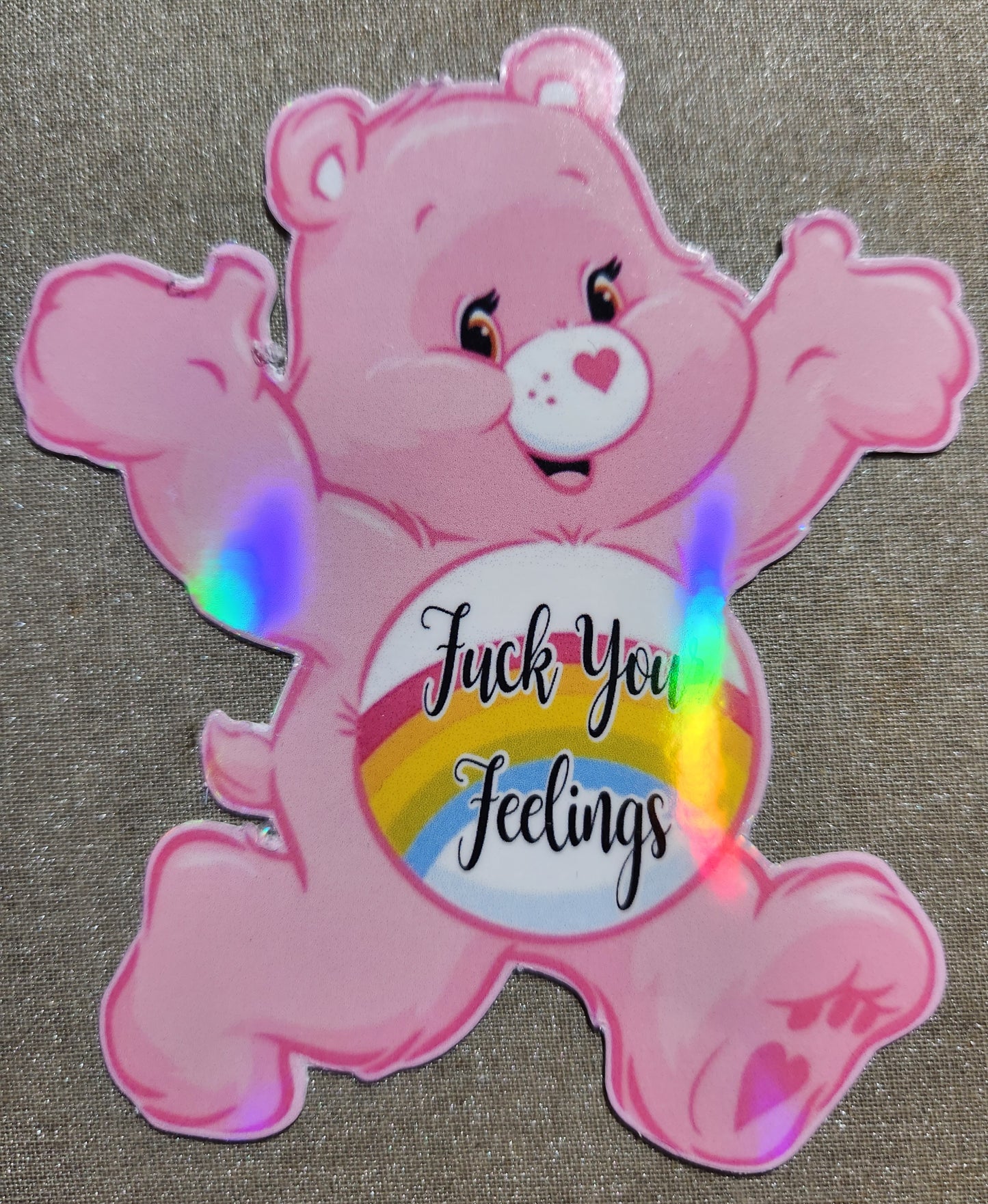 Swear Bear Sticker - Fuck Your Feelings