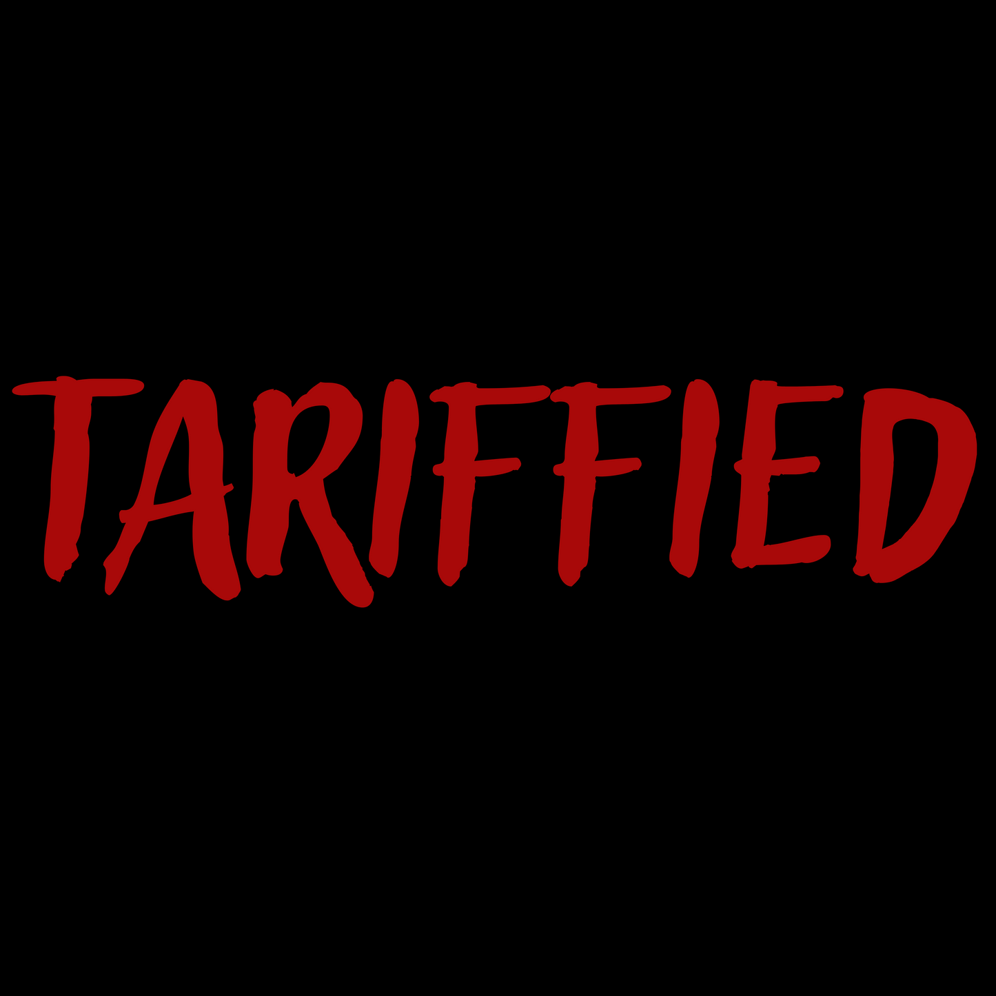 Tariffied T-Shirt Red Text (Inspired by Lizzo's SNL Appearance)