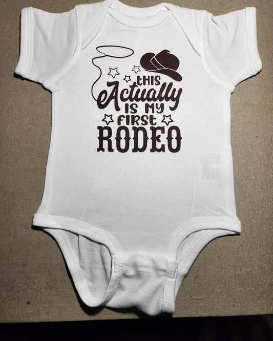 This Actually Is My First Rodeo Onesie