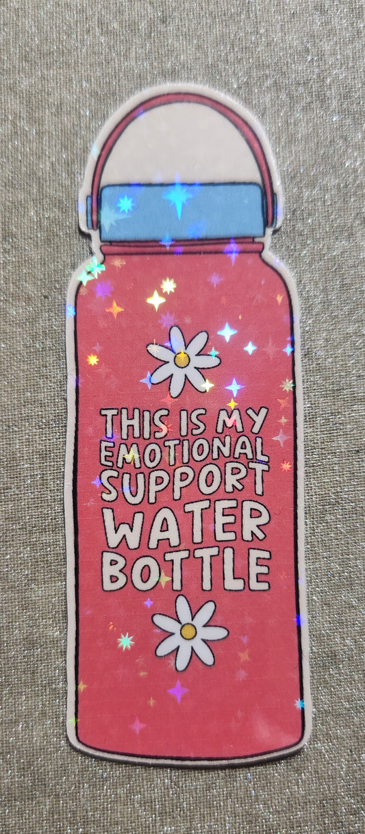 This Is My Emotional Support Water Bottle Sticker