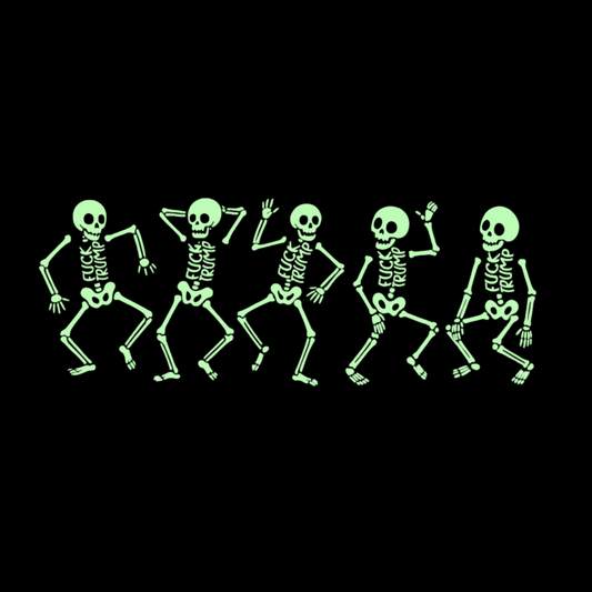 Glow-in-the-Dark Skellie Subtle Fuck Donald Trump Shirt