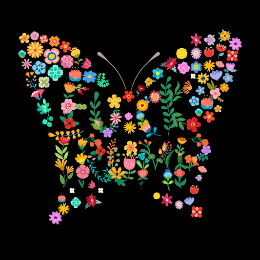 Floral Butterfly Subtle Anti-Trump T-Shirt