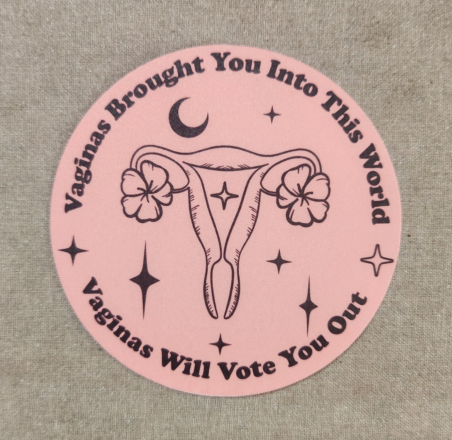 Vaginas Brought You Into This World And Vaginas Will Vote You Out Sticker