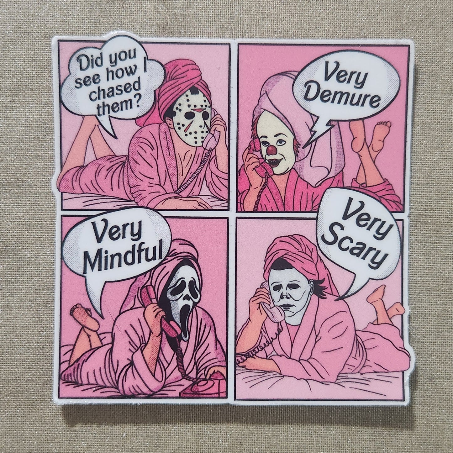 Very Demure Very Mindful Horror Sticker