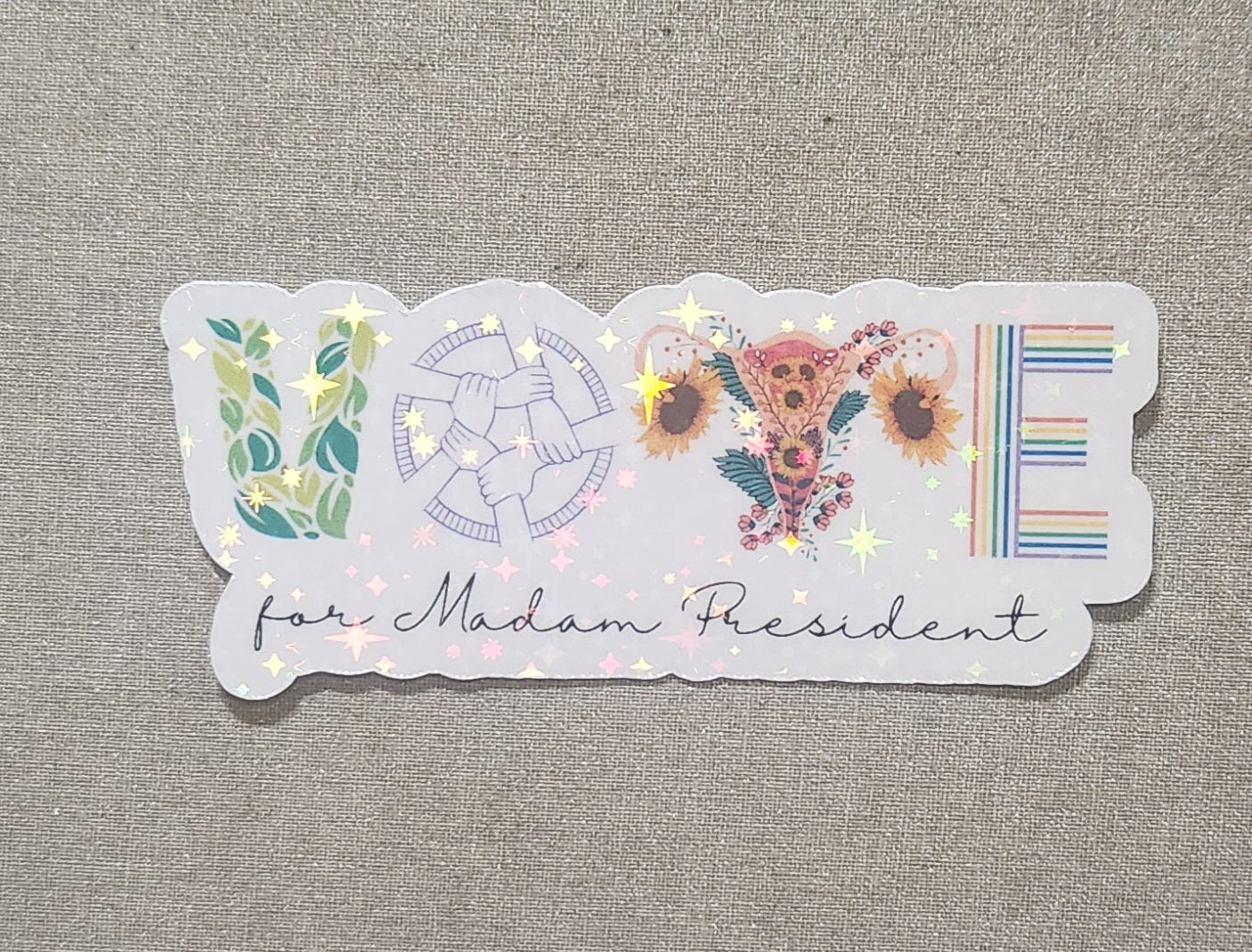 Vote For Madam President Sticker