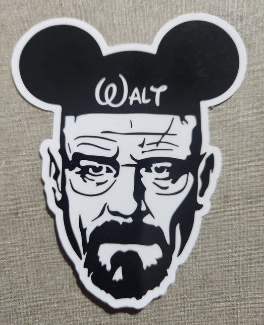 Walter White Mickey Ears Sticker