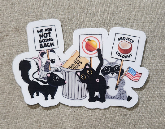 We Are Not Going Back Sticker