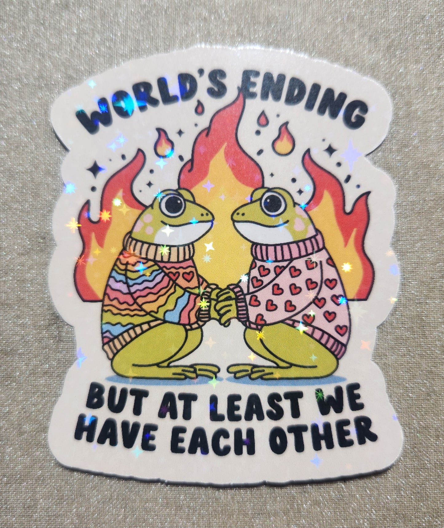 World's Ending Froggie Sticker