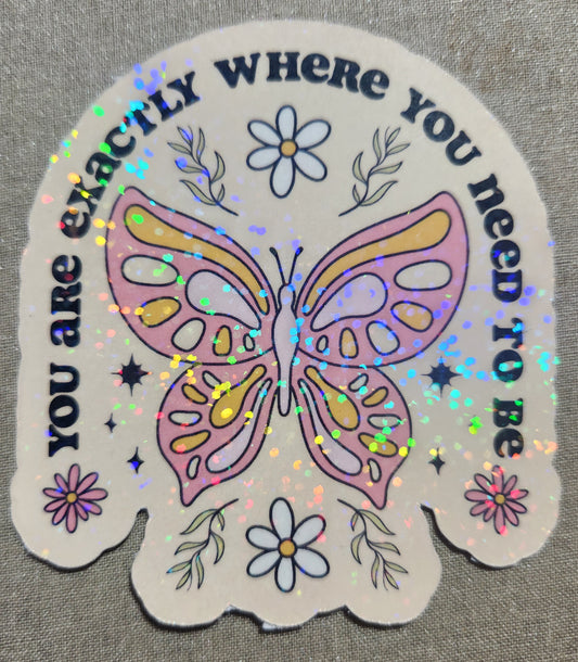 You Are Exactly Where You Need To Be Sticker