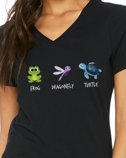 Frog Dragonfly Turtle T-Shirt