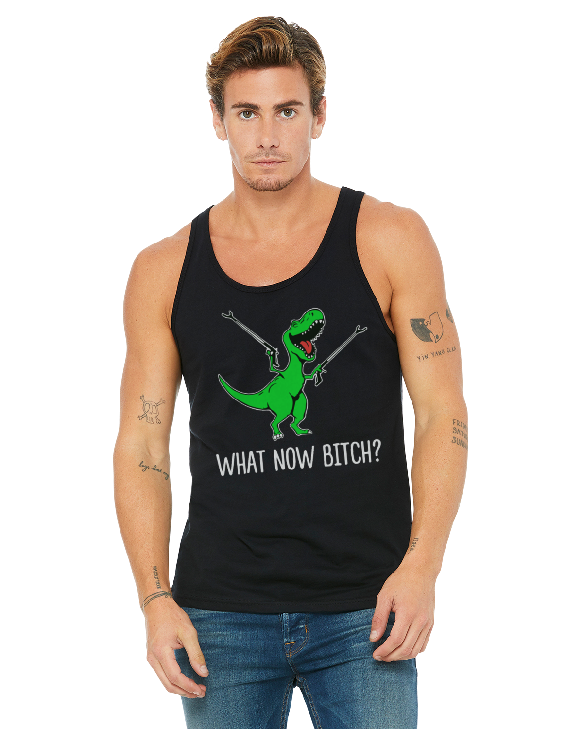 What Now Bitch? T-Rex Shirt