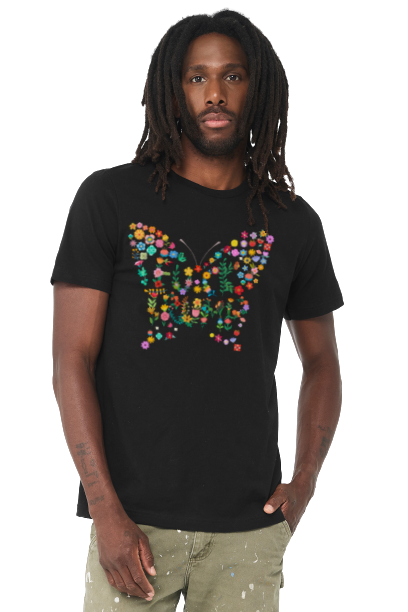Floral Butterfly Subtle Anti-Trump T-Shirt