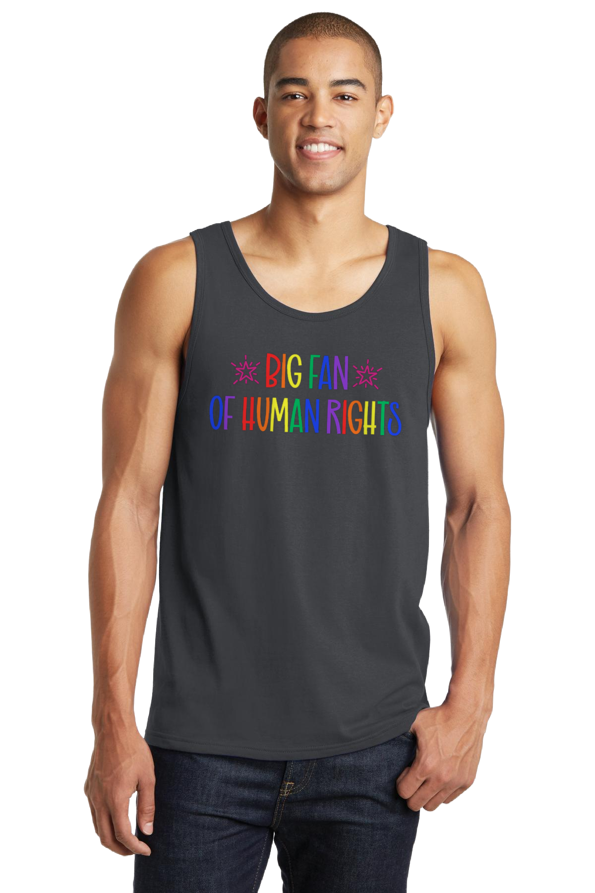 Big Fan of Human Rights Tank Top