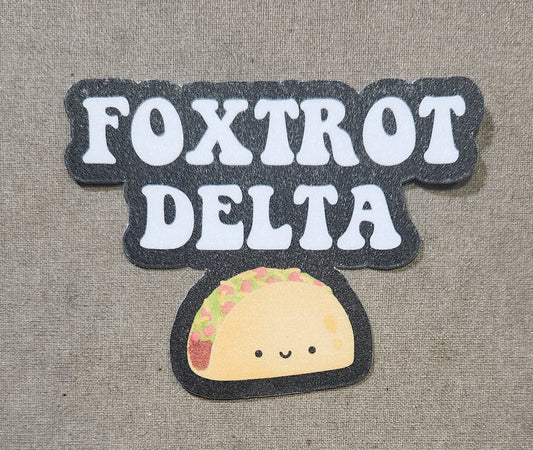 Foxtrot Delta Taco Sticker