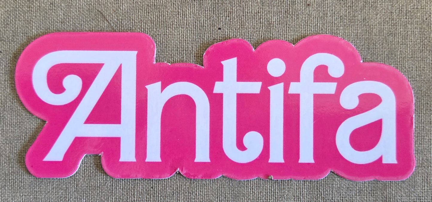 Antifa Barbie Sticker