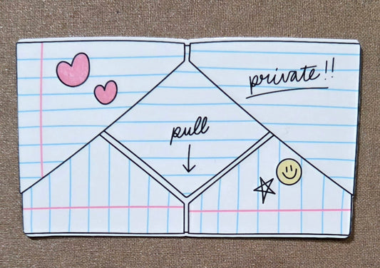 Folded Note Sticker