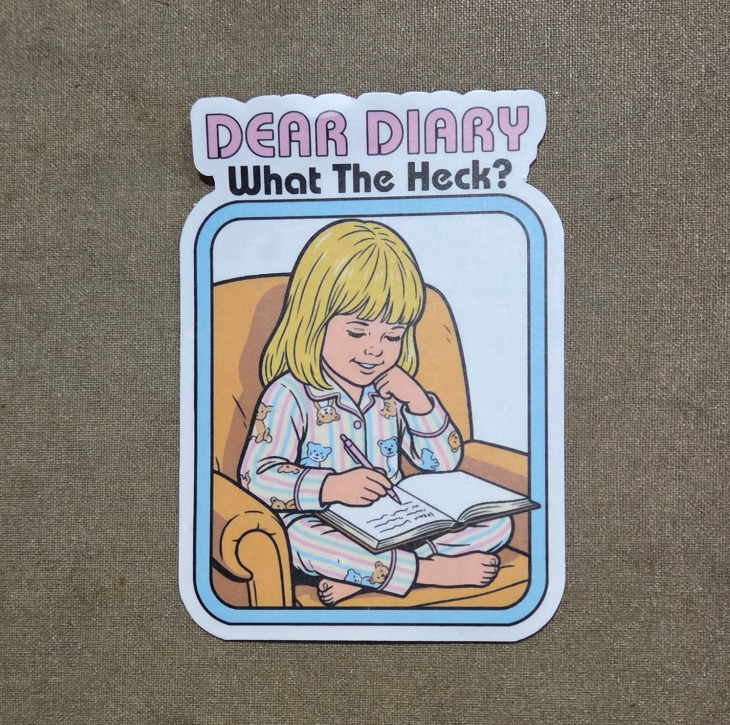 Deary Diary What the Heck Sticker