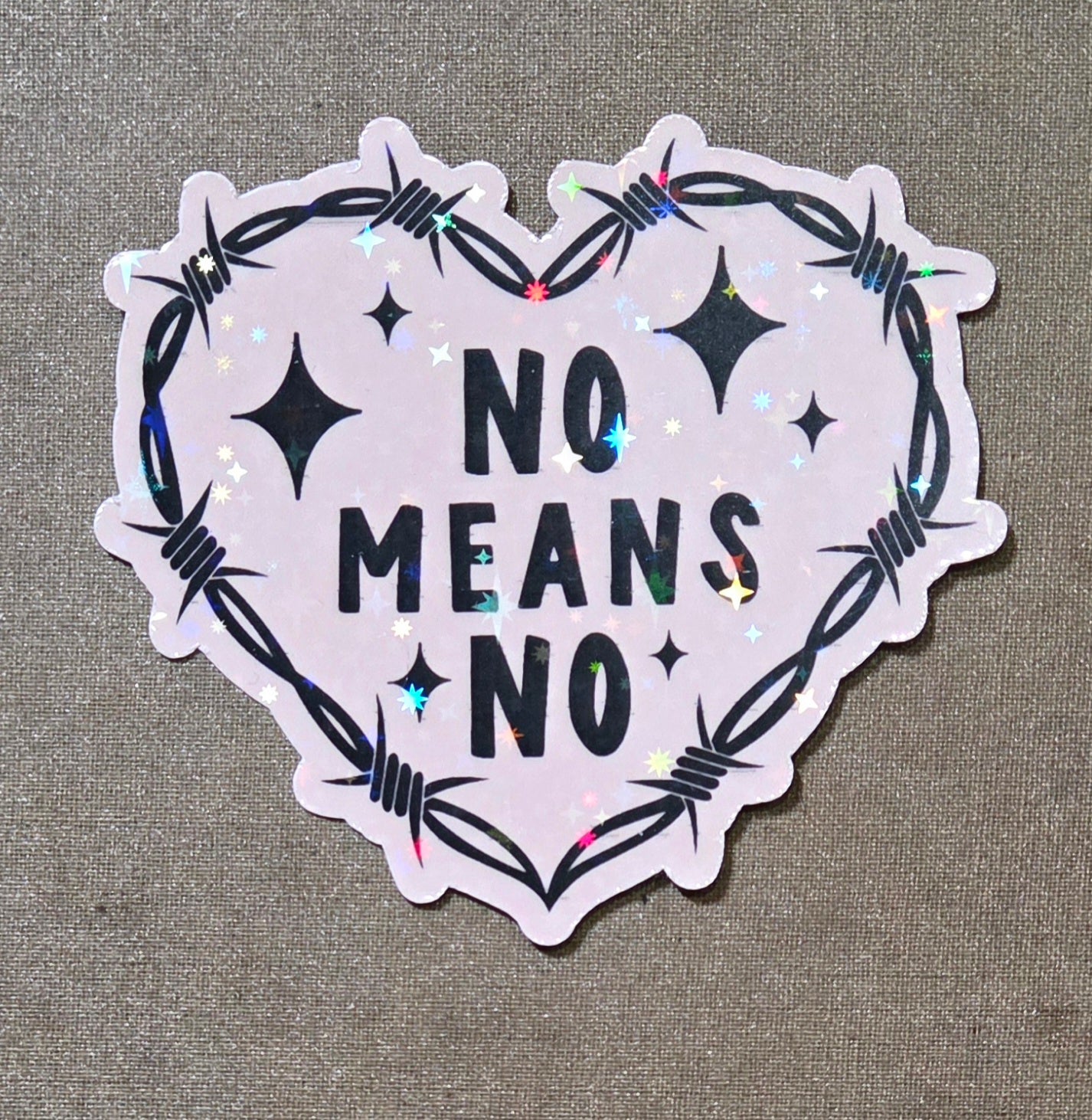 No Means No Sticker