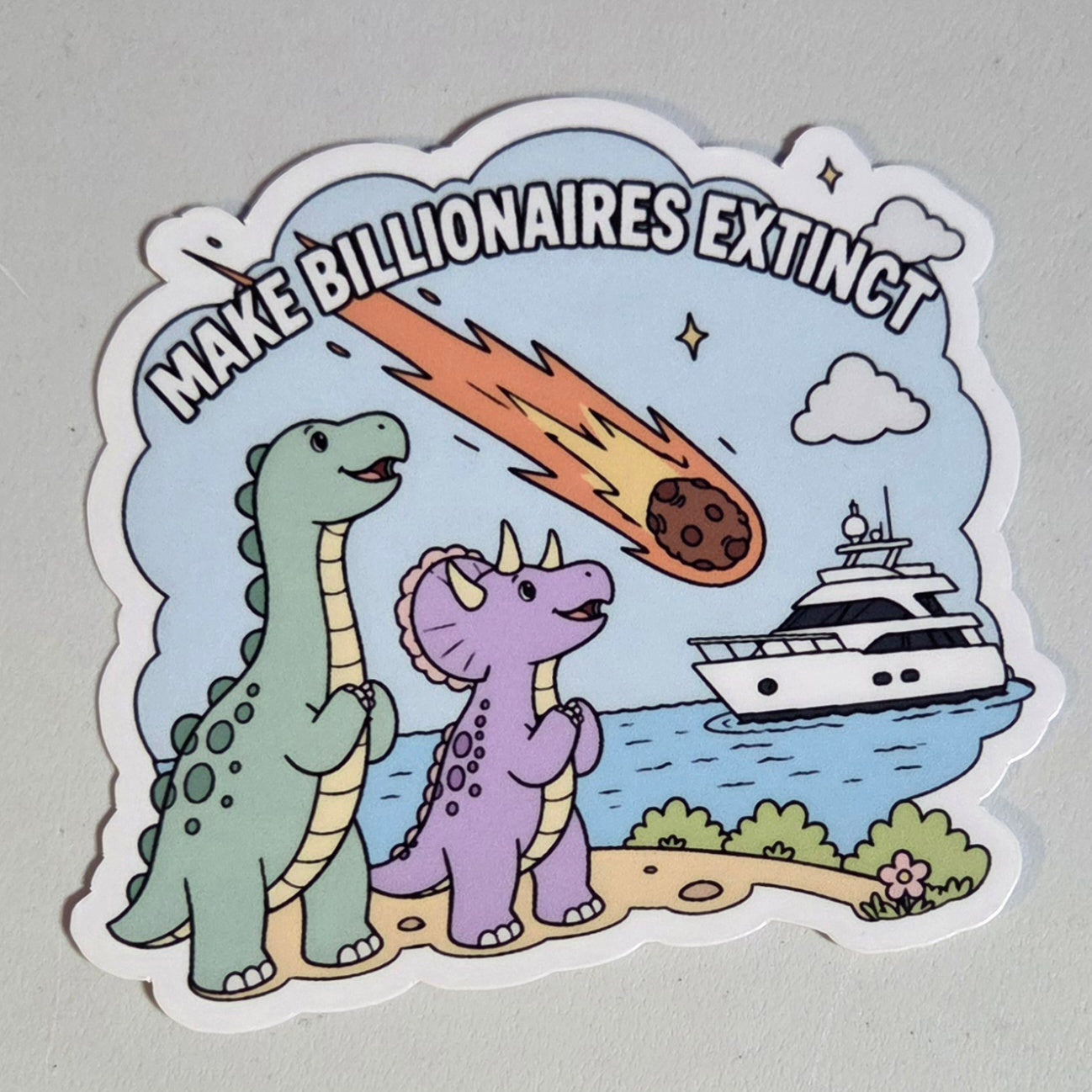 Make Billionaires Extinct Sticker