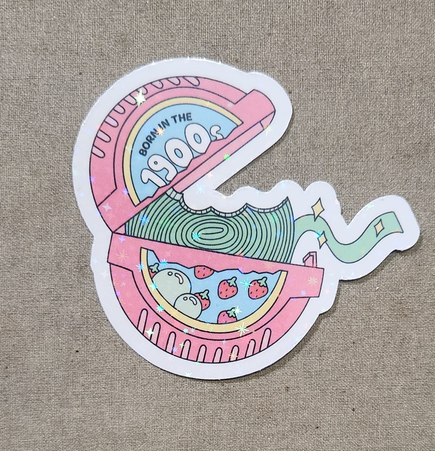 Born in the 1900s Bubble Tape Sticker