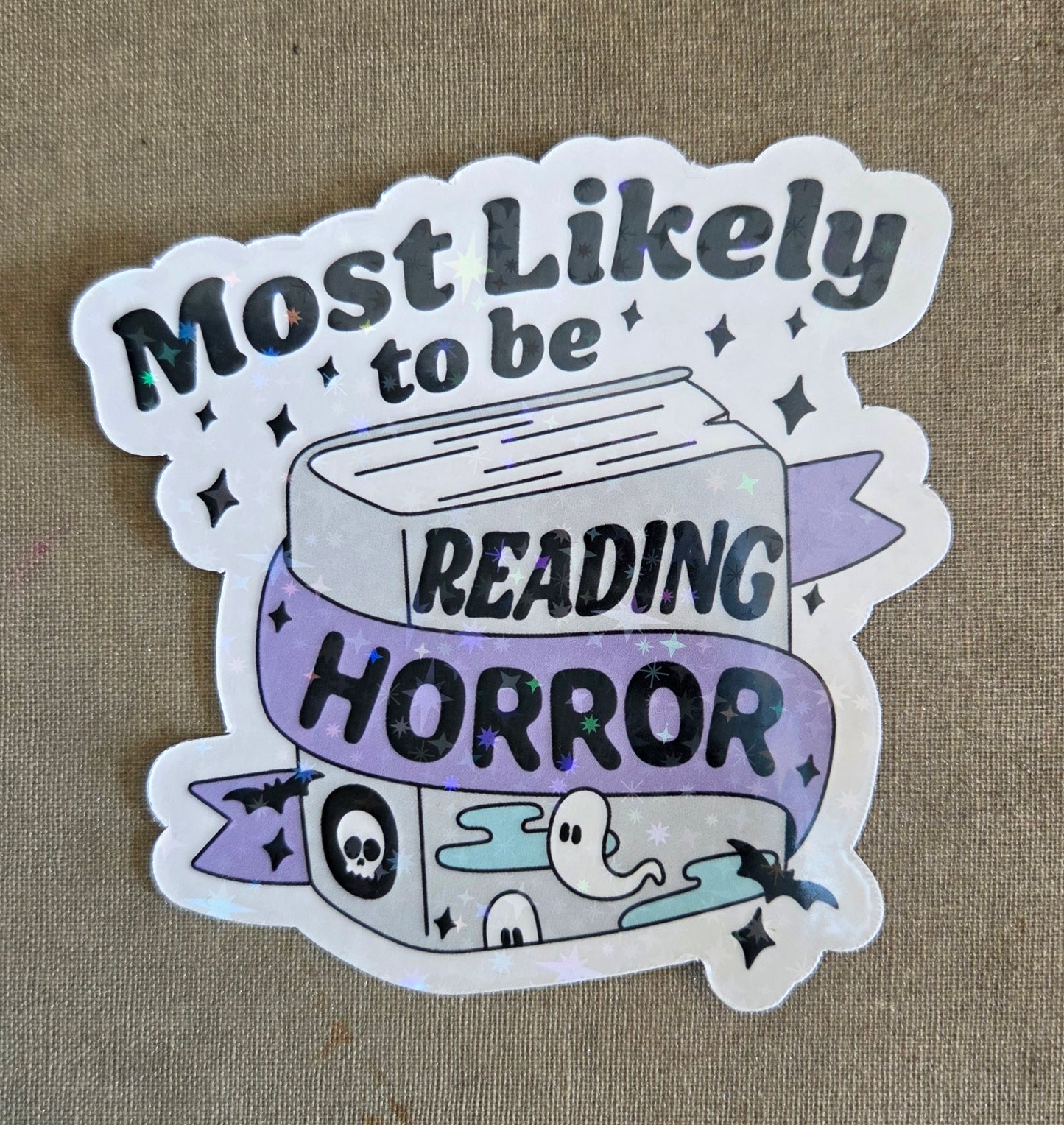 Most Likely to be Reading Horror Sticker