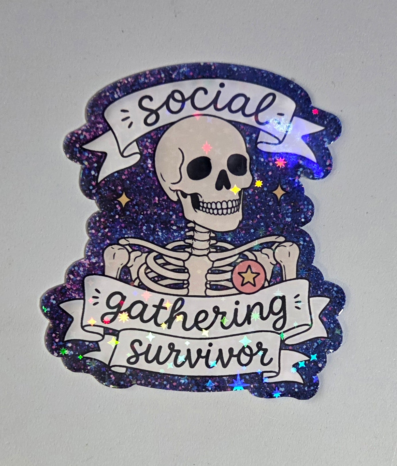 Social Gathering Survivor Sticker
