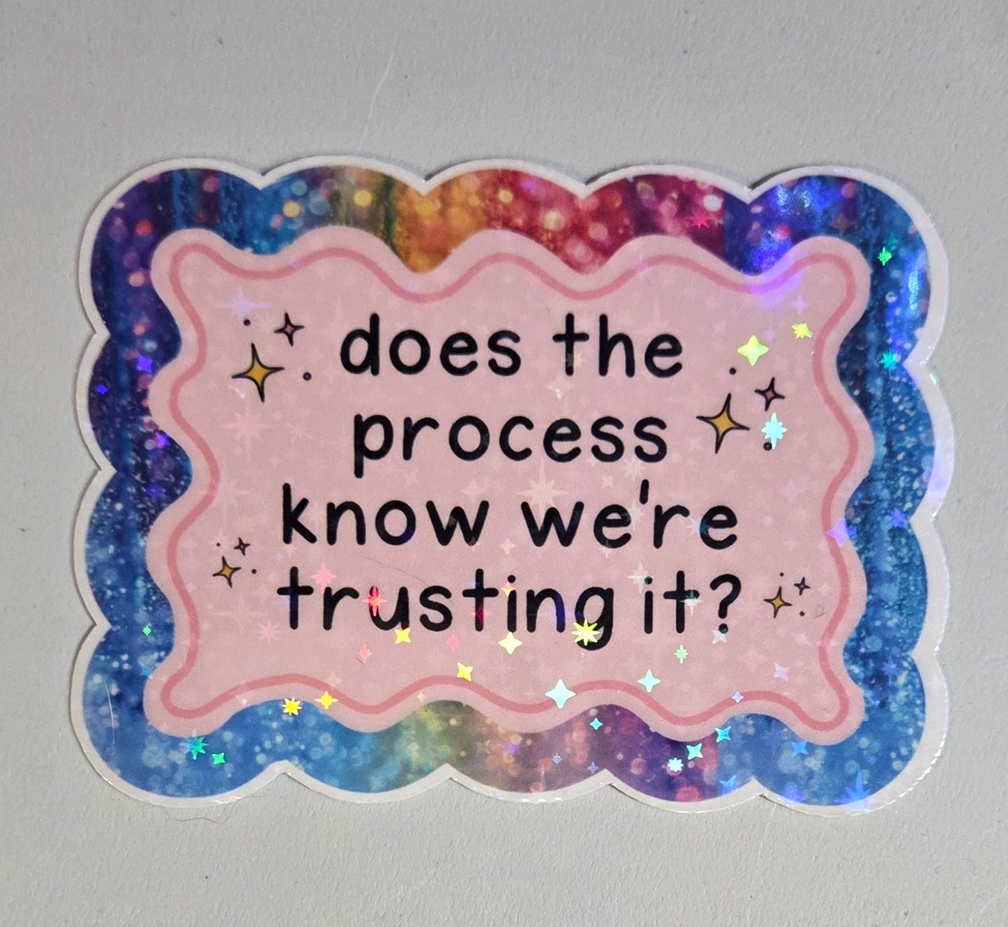 Does the Process Know We're Trusting It? Sticker