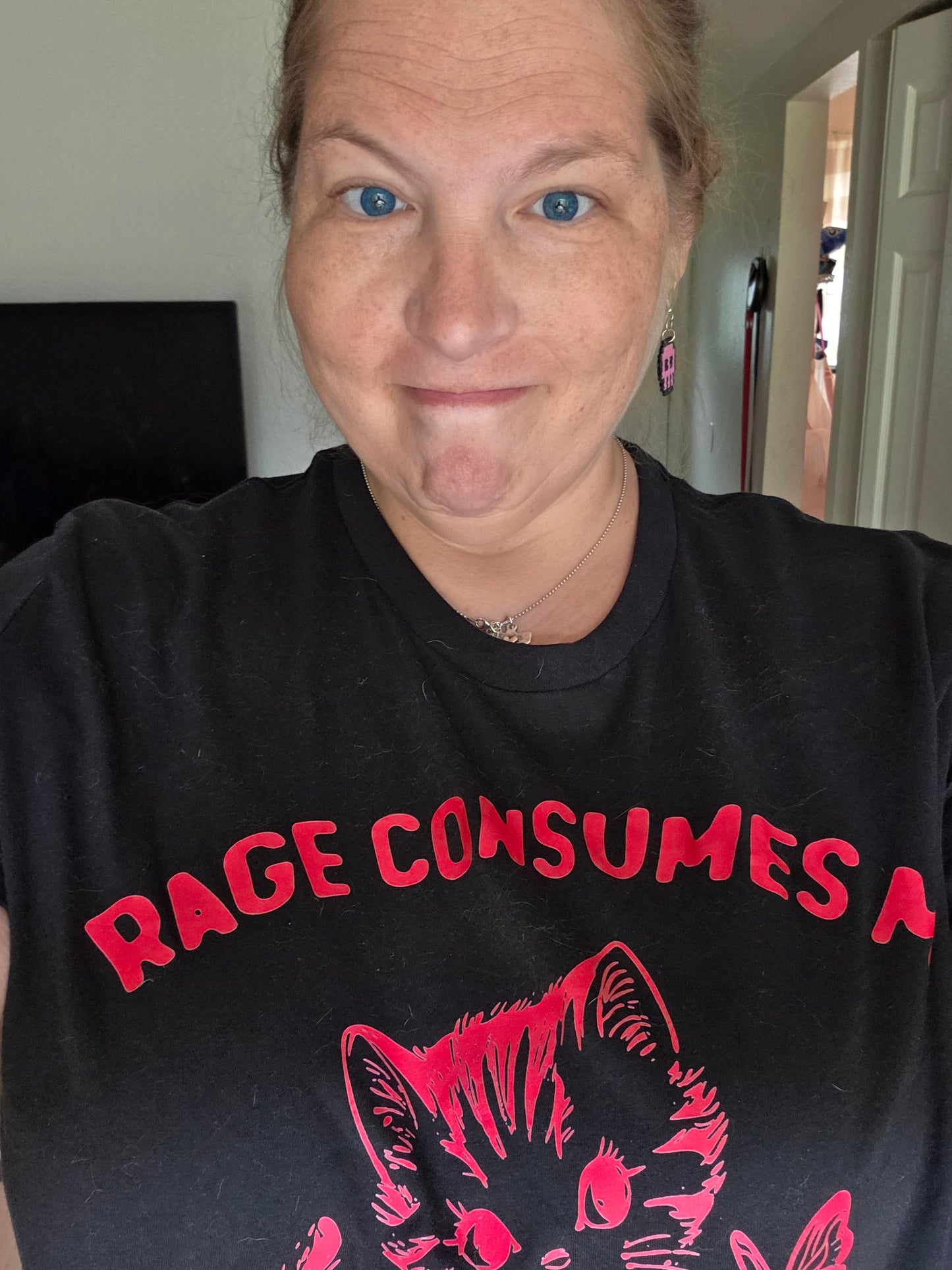 Black and Red Rage Consumes Me T-Shirt