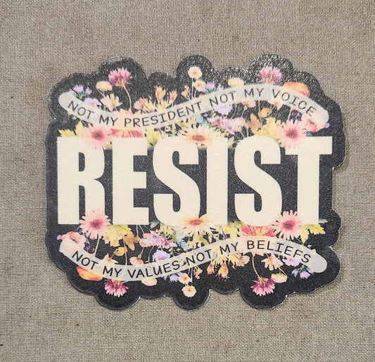 Floral Resist Sticker