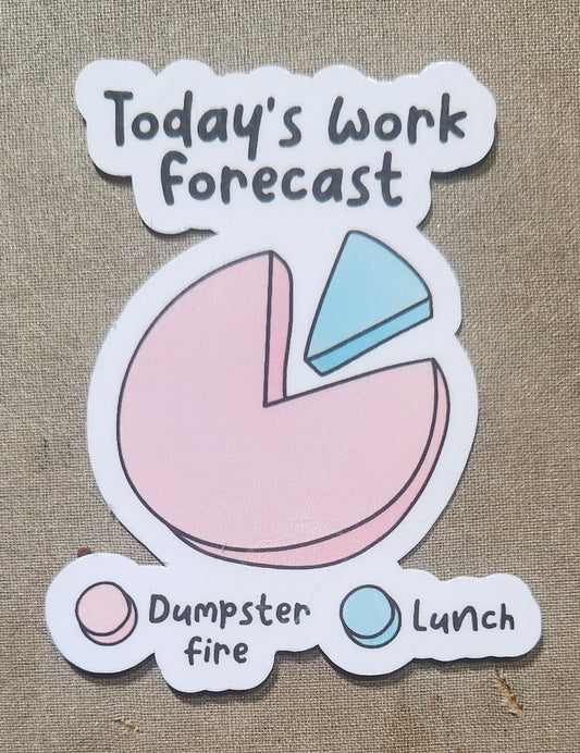 Today's Work Forecast Sticker