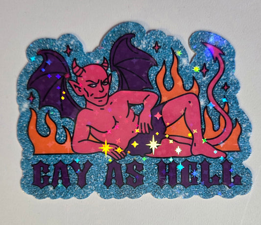Gay As Hell Sticker