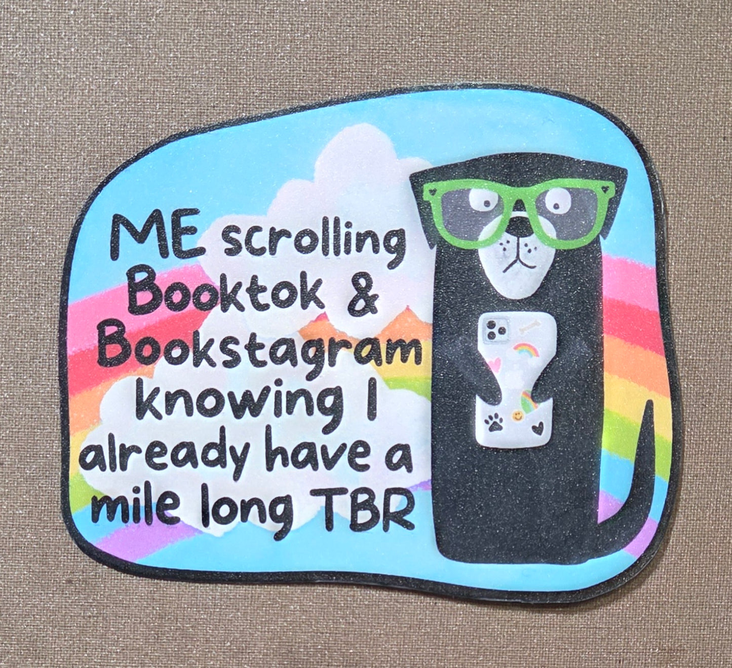 Me Scrolling Booktok & Bookstagram Sticker