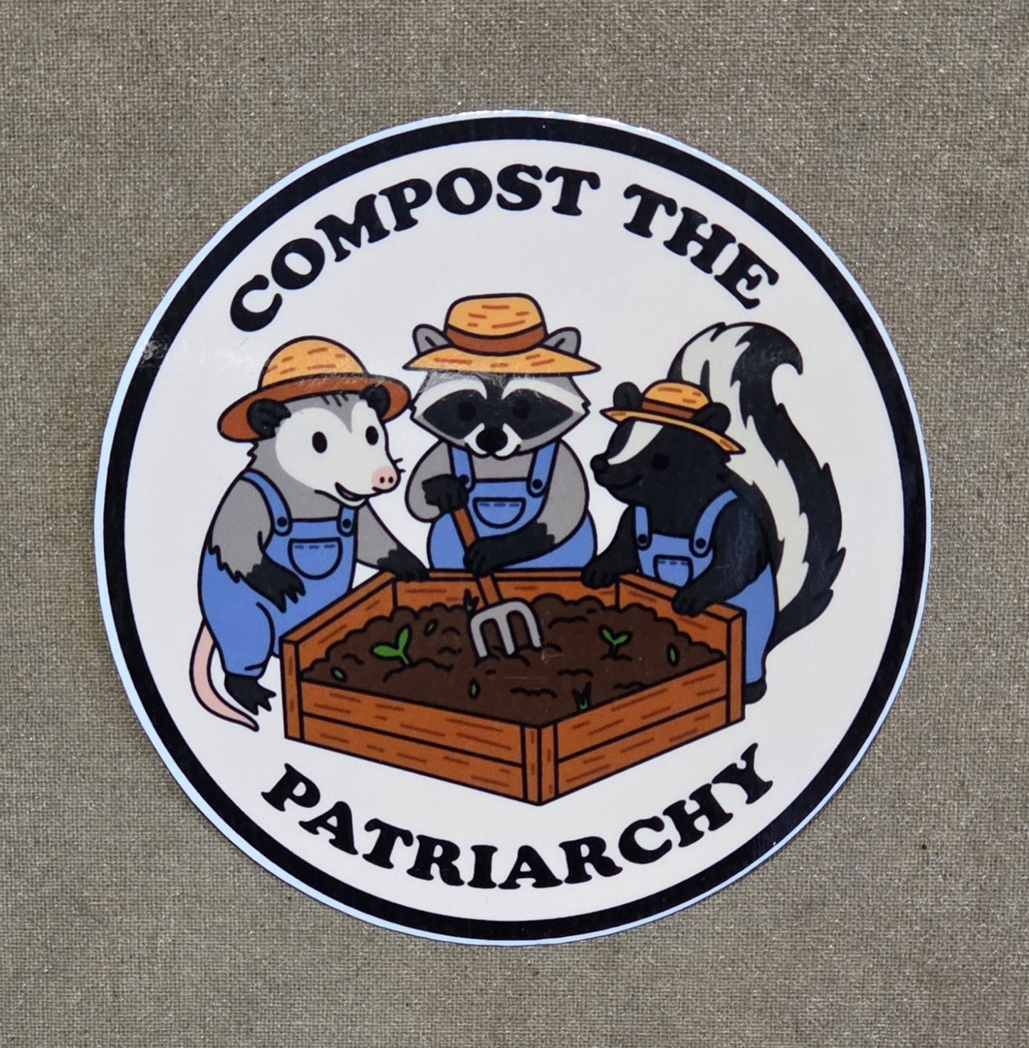 Compost the Patriarchy Sticker